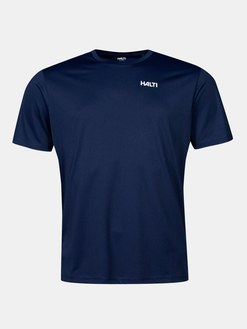 Lightweight navy blue Halti Technical T-shirt Men’s for active use.