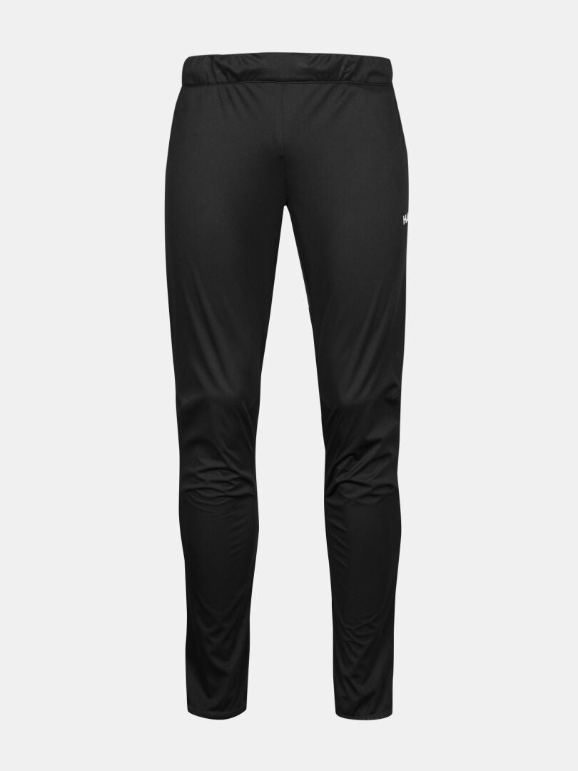 Halti Framover XCT Pants Men's: black, breathable athletic pants with elastic waistband and small white logo on thigh.