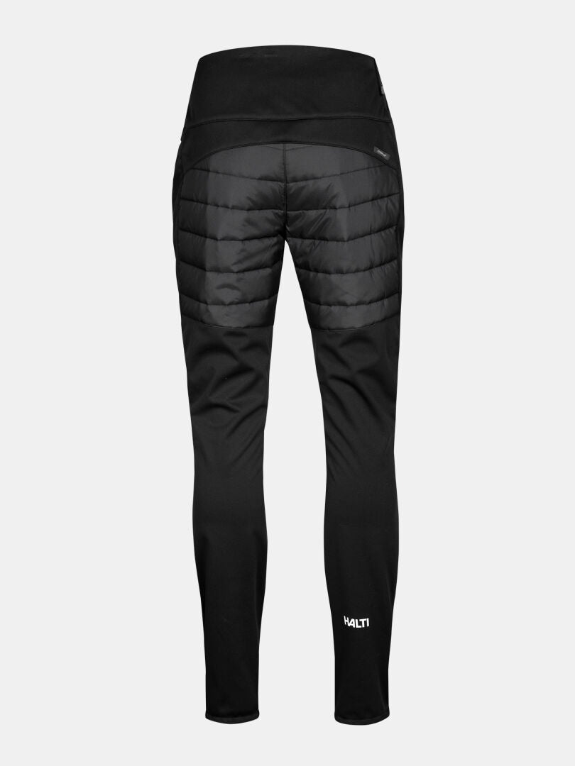 Halti Hanki 2 Hybrid XCT Women's Plus pants with quilted padding and a small logo by the left ankle, shown from the rear.