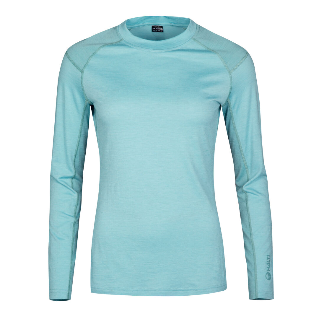 Halti Pihka merinovillakerrasto naisten sininen / Halti Pihka Women's Blue Merino Wool Base Layer / Halti Pihka Merinowolle-Unterwäsche Damen Blau / Halti Pihka merinoullunderställ dam blå