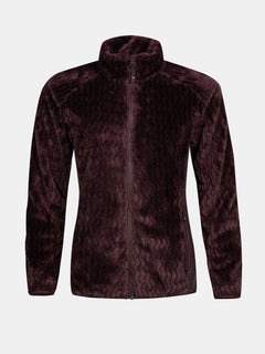 Halti Thermel Layer Jacket Womens in dark brown with a subtle texture, displayed on a plain light background.