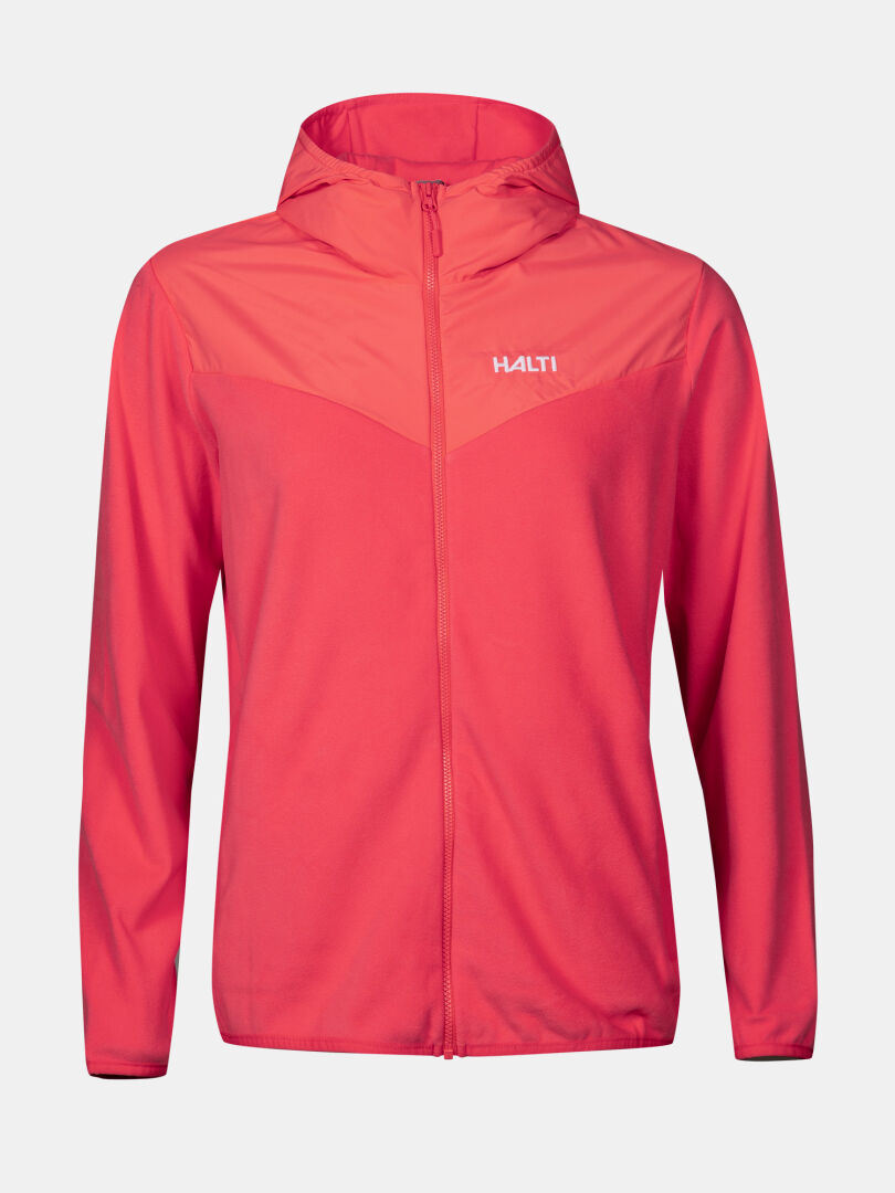 Halti Rockmoon Fleece Hoodie Women's, thermal insulated with logo on chest, shown on plain background.