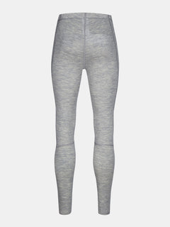 Halti Hossa II Merino Base Layer Set Mens in gray heather, with high waistband and full-length legs shown from the back.