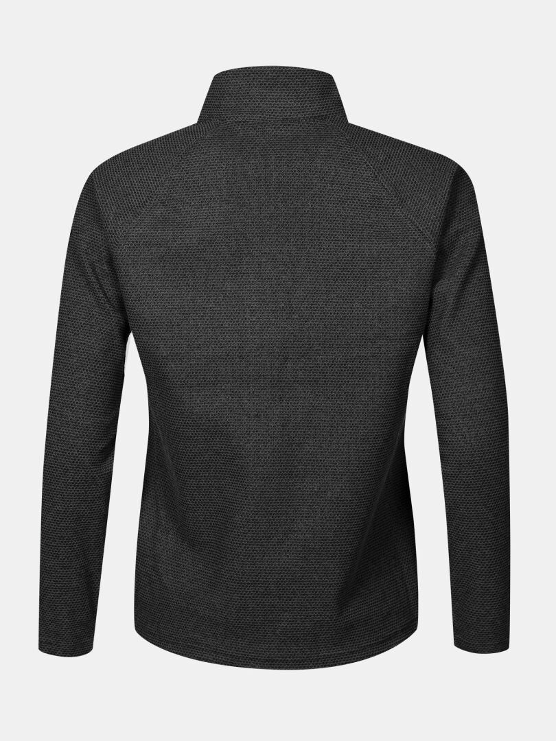 Back view of Halti Suomis Hybrid Layer Jacket Women’s with lightweight insulation and a stand-up collar for outdoors.
