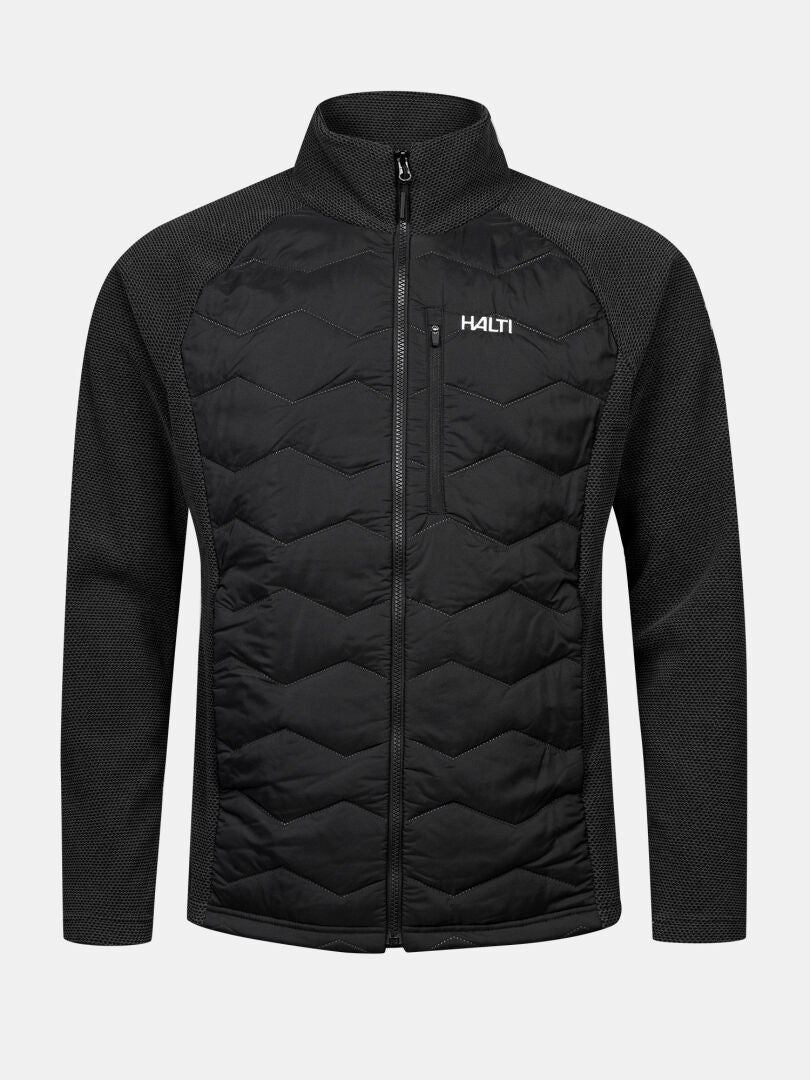 Halti Suomis Hybrid Layer Jacket Men’s with quilted front, chest pocket—lightweight and ideal for outdoor activities.