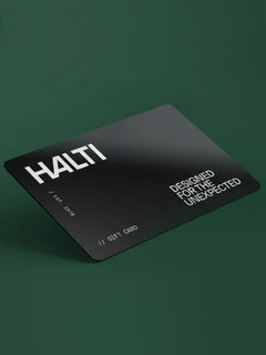 Halti Gift Card for online shop with green background