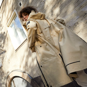 kallio by halti tokoi women's parka jacket beige