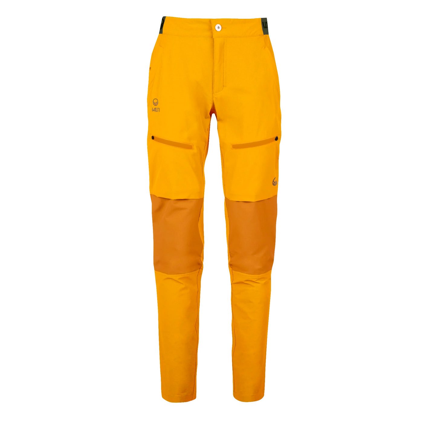 Halti Plus Size Outdoor Clothing. Yellow Pallas II X-Stretch Outdoor Pants.