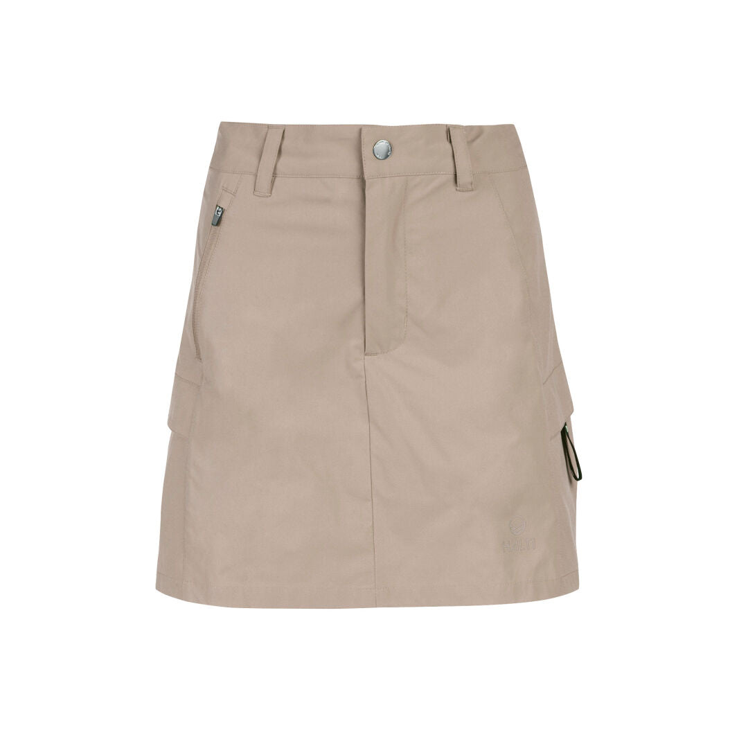 Halti Reissu Naisten Shortsihame - Golf shortsit - Hame - Beige