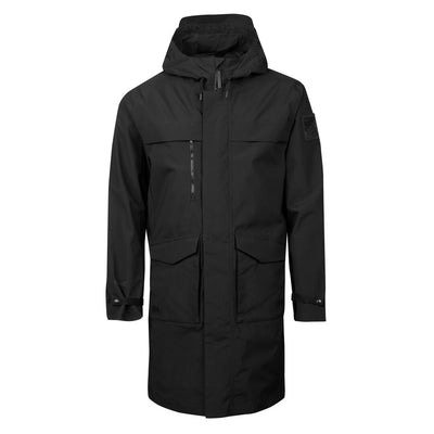 Halti Tokoi Men's Parka Jacket - Kallio - Black with black details and zippers