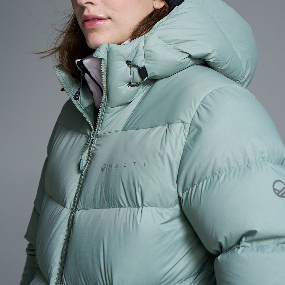 FEELS. 上杉柊平SHELL DOWN JACKET LIGHT GREEN Versant Down Jacket Women's – Halti Global Store
