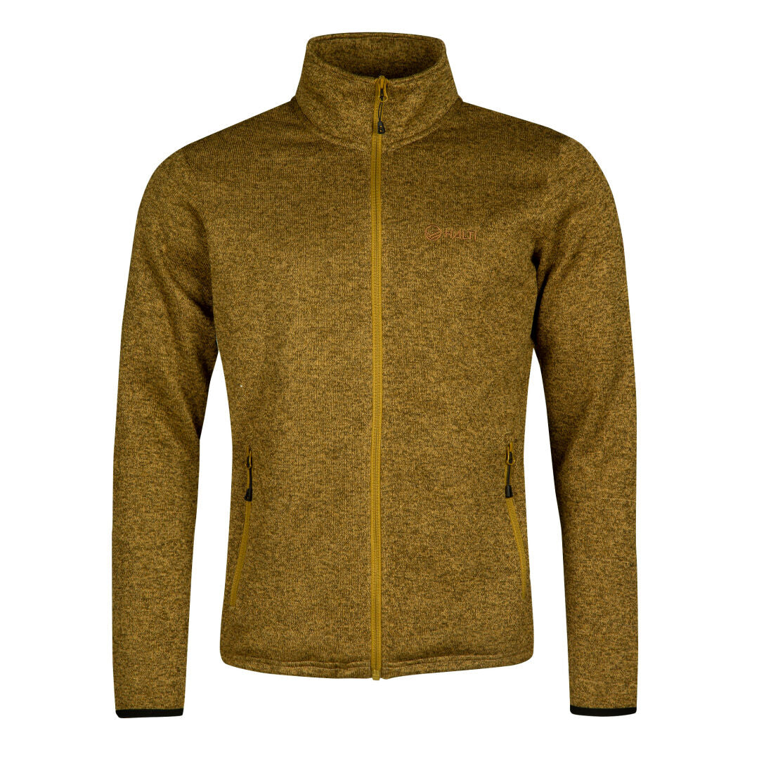 Halti Streams men's knit layer jacket yellow